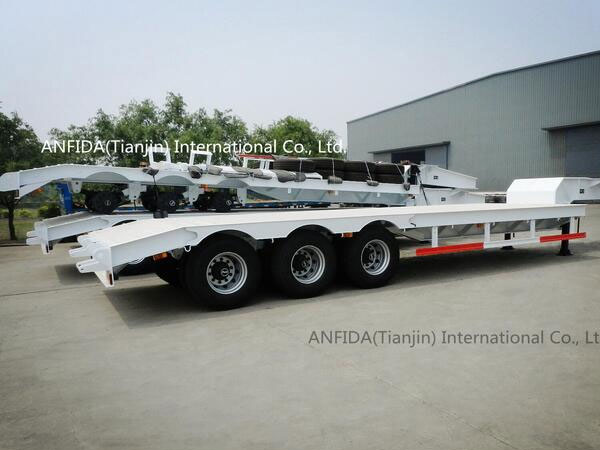 Heavy Duty Lowbed Semi Trailers for Transporting Construction Machinery Manufacturer