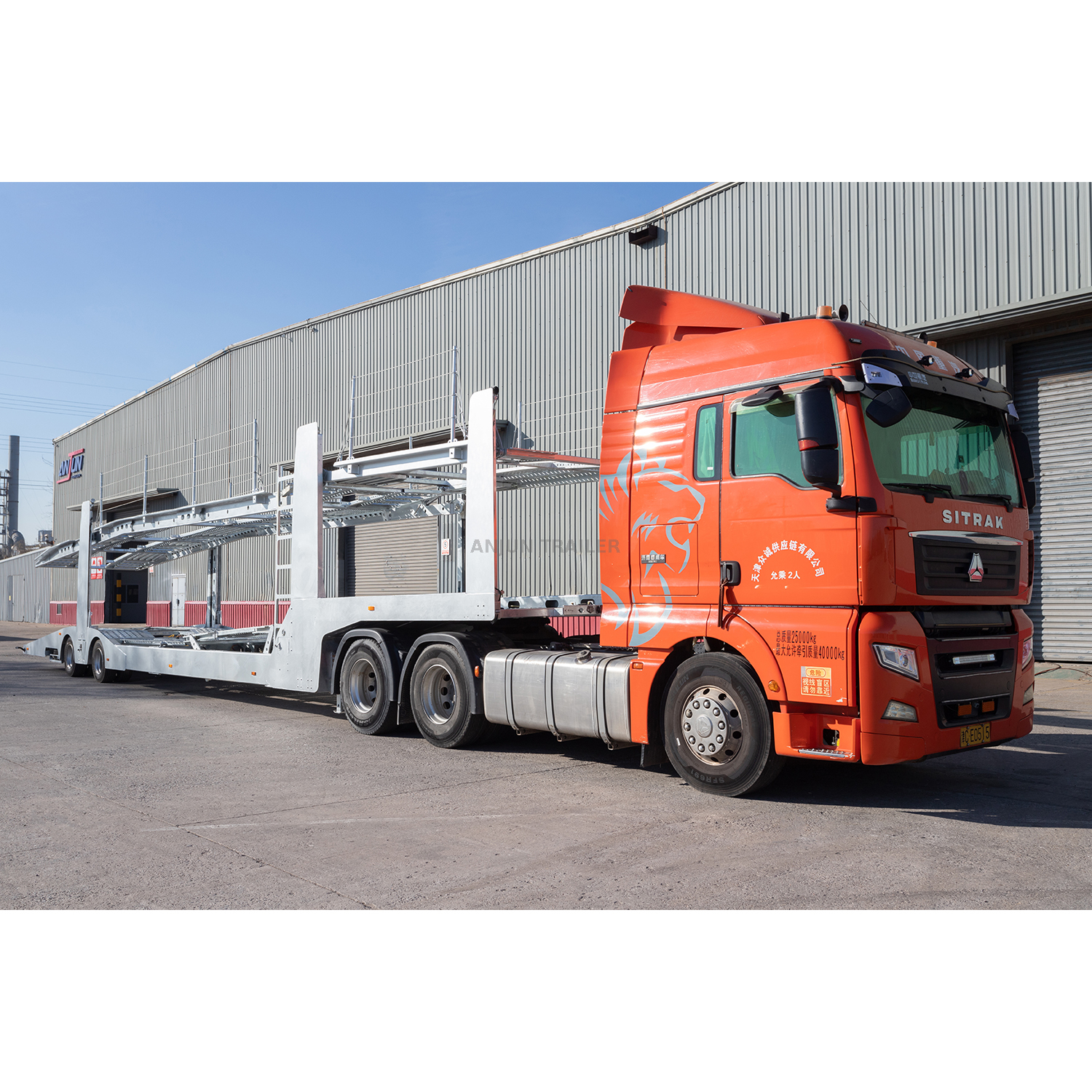 Car Carrier Semi Trailer for the Russian vehicle transport